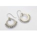 Earrings Silver 925 Sterling Dangle Drop Gift Women's Zircon Stone Handmade B238